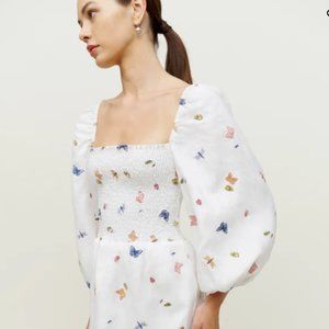 NWT REFORMATION Greyson Linen Dress - M